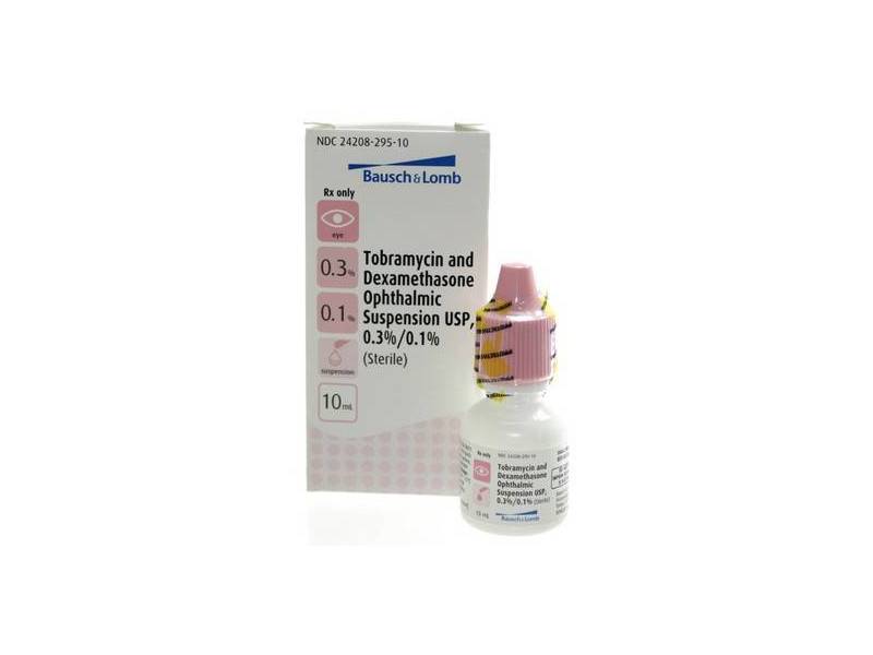 Tobramycin And Dexamethasone Ophthalmic Suspension USP, 0.3%/0.1%, 10 ...