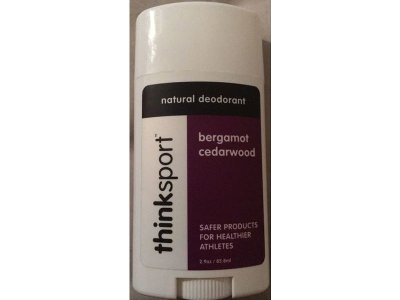 Thinksport Bergamot Cedarwood, Natural Deodorant, 2.9 oz / 85.8 ml