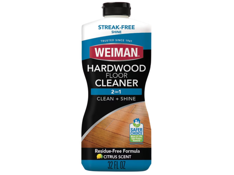 Weiman 2-In-1 Hardwood Floor Cleaner, Citrus Scent, 32 fl oz/946 mL