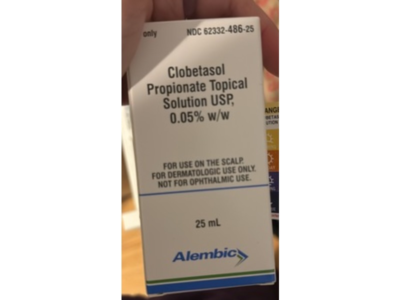 Clobetasol Propionate Topical Solution USP, 0.05%, 25 mL, Alembic (RX)