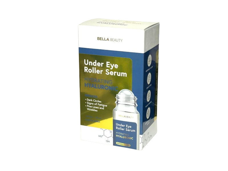 Bella Beauty Hydrating Hyaluronic Under Eye Roller Serum, 1.69 fl oz/50 mL