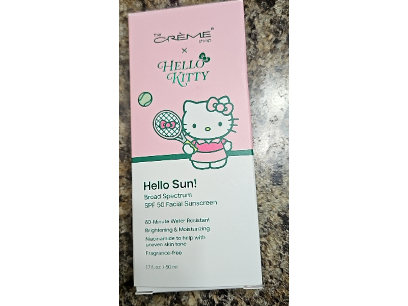 The Creme Shop Hello Kitty Hello Sun Broad Spectrum Facial Sunscreen, SPF 50, 1.7 fl oz/50 mL