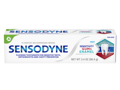 Sensodyne Sensitivity Gum & Enamel Toothpaste, Mint, 3.4 oz/96.4 g