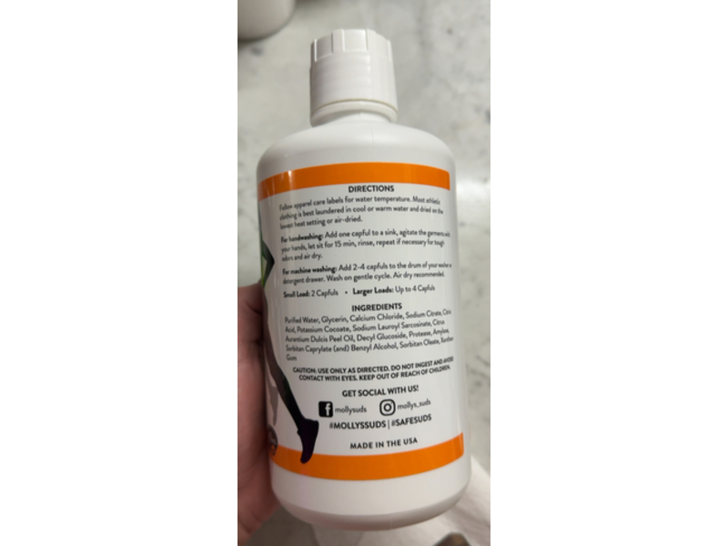 Molly's Suds All Sport Activewear Detergent, 32 Loads, 32 fl oz