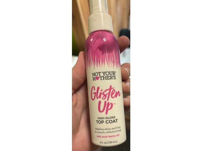 Not Your Mother's High Gloss Top Coat, Glisten Up, 4 fl oz/118 mL