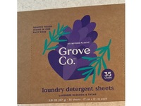 Grove Co. Laundry Detergent Sheets, Lavender Blossom & Thyme, 35 Loads, 5.91 oz/167 g, 35 Count - Image 3