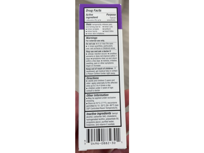 L.M.X4 Topical Anesthetic Cream, Lidocaine, 30 g