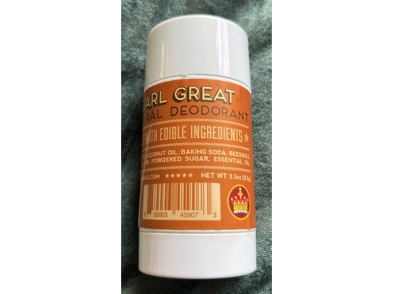 SodaWax Earl Great Natural Deodorant, 3.3 oz/93 g