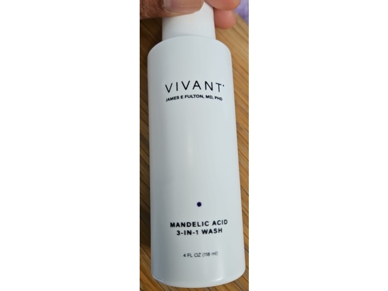 Vivant Mandelic Acid 3-In-1 Wash, 4 fl oz/118 mL