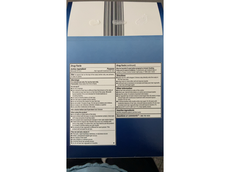 Walgreens Minoxidil Topical Solution 5% Regrowth Treatment, 2 fl oz/60 mL, 3 Count