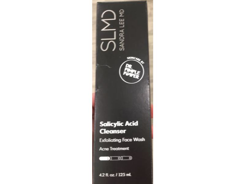 SLMD Sandra Lee MD Salicylic Acid Cleanser Exfoliating Face Wash, Acne Treatment, 4.2 fl oz/125 mL