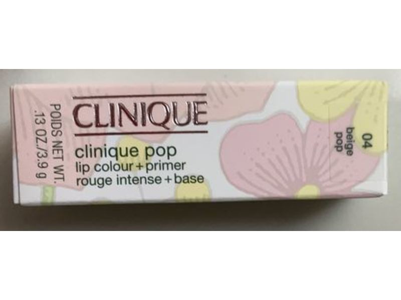 Clinique Pop Lip Colour + Primer, 04 Beige Pop, 0.13 oz/3.9 g