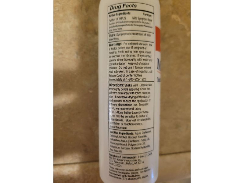 Naturasil Mite-B-Gone Lotion, 4 oz/118.3 mL