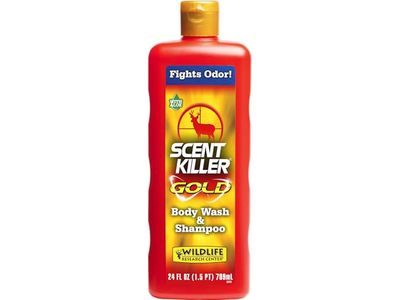 Wildlife Research Center Body Wash & Shampoo, Scent Killer Gold, 24 fl oz/709 mL