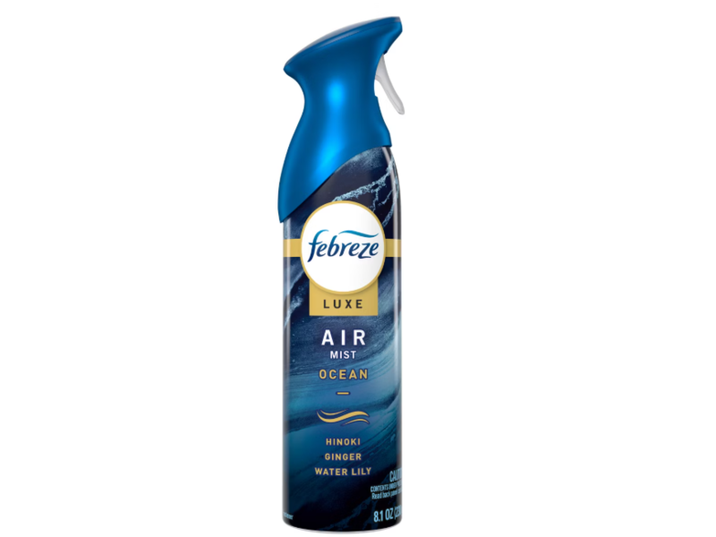 Febreze Luxe Air Mist, Ocean Hinoki Ginger Water Lily, 8.1 oz/230 g