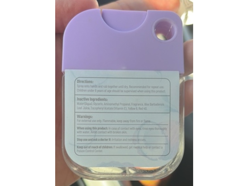 Wish Hydrating & Moisturizing Hand Sanitizer, Coconut Cream & White Florals , 1.2 fl oz/35 mL
