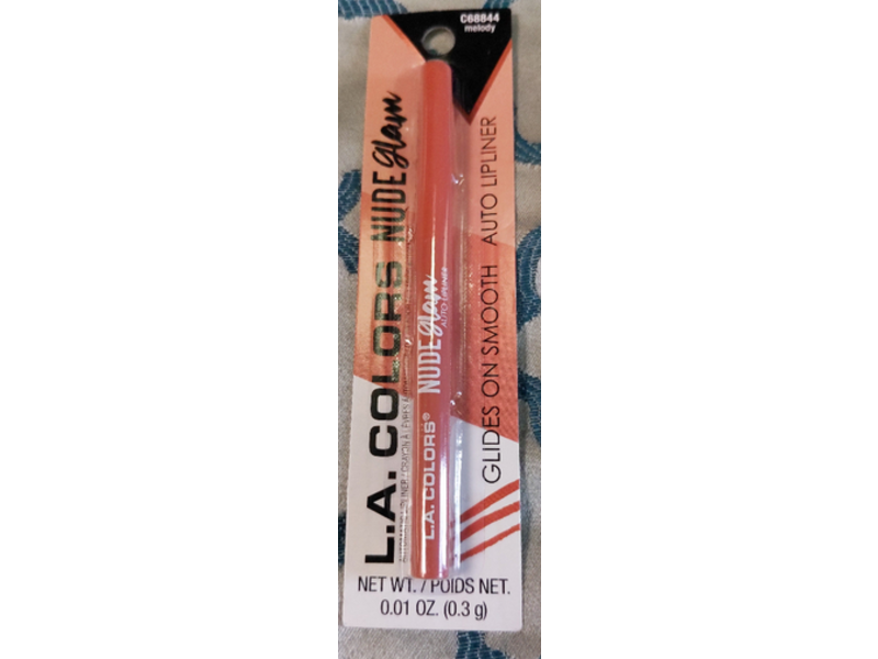 L.A. Colors Nude Glam Auto Lipliner, C68844 Melody, 0.01 oz/0.3 g
