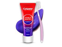 Colgate Visible White Toothpaste, Purple, 3.5 oz+0.7 oz/100 g+20 g - thumbnail 1
