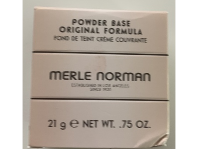 Merle Norman Powder Base Original Formula Foundation, Porcelain, 0.75 oz/21 g