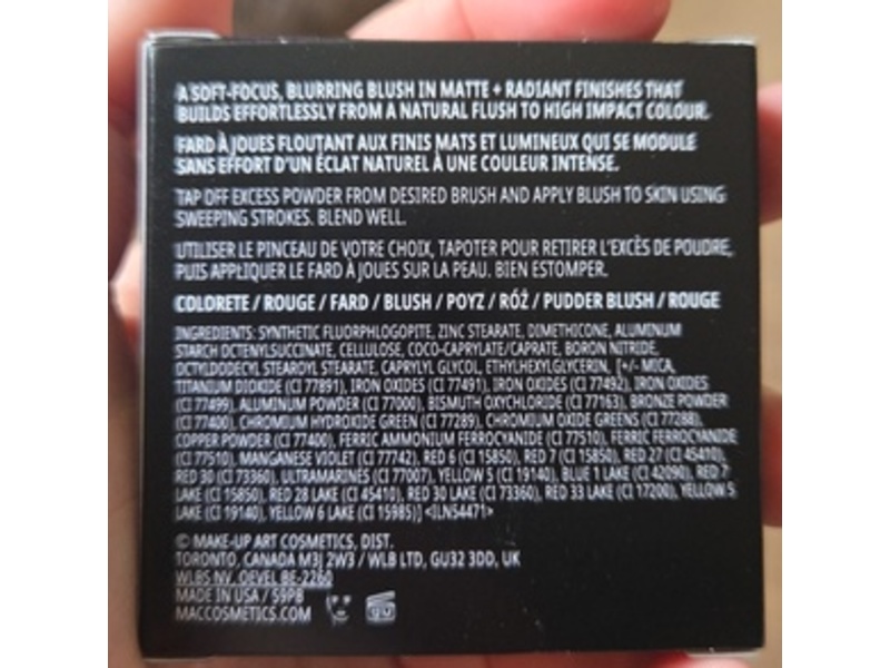 M.A.C Skinfinish Colourstruck Blush, Film Noir Buff, 0.15 oz/4.5 g