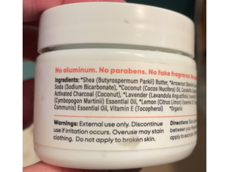 Pretty Frank Natural Deodorant, Charcoal Seaside, 2 oz/56 g