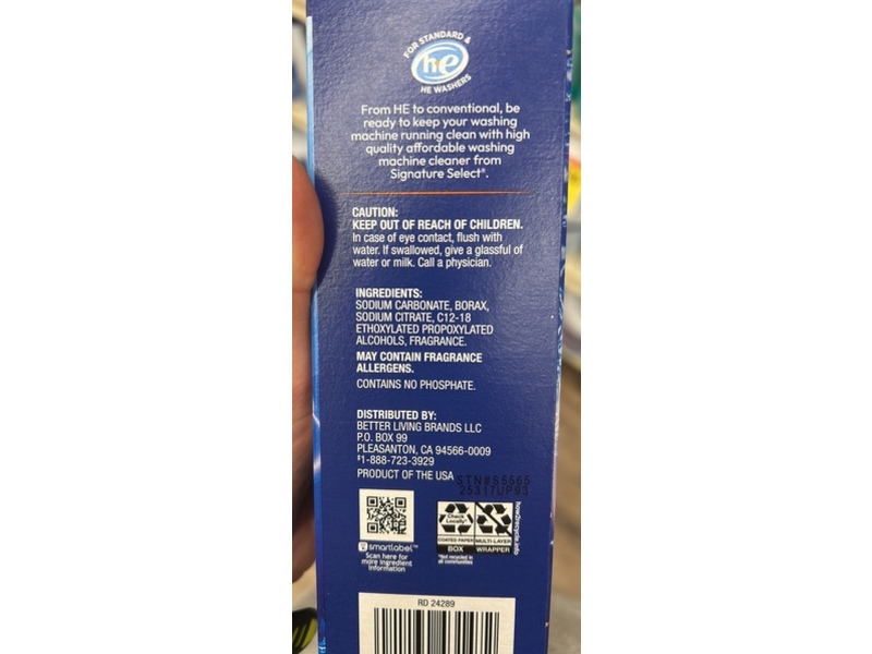 Signature Select Washing Machine Cleaner, 3 Count