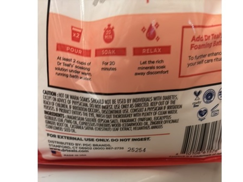 Dr Teal's Epsom Salt Soaking Solution, Chesnut & Cedar, 1.36 kg