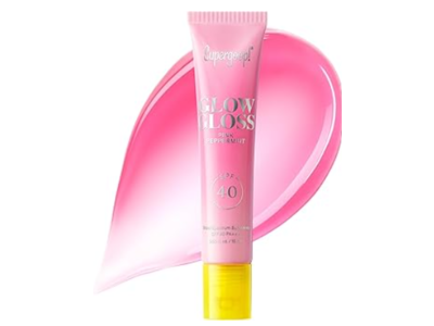 Supergoop! Glow Gloss Lip Sunscreen, Pink Peppermint, SPF 40 PA+++, 0.5 fl oz/15 mL