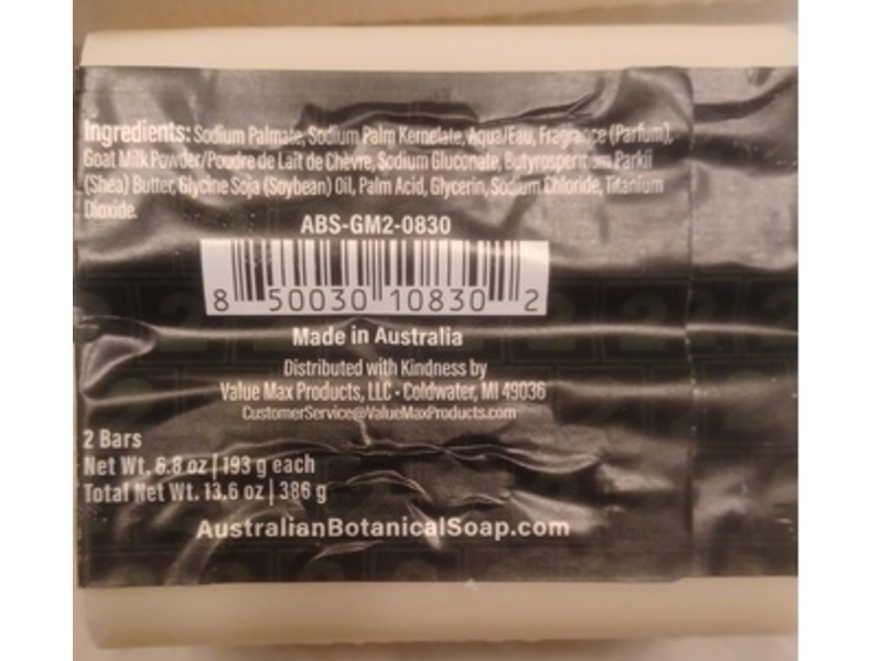 Australian Botanical Soap, Goats Milk & Soya Bean Oil, Pack Of 4