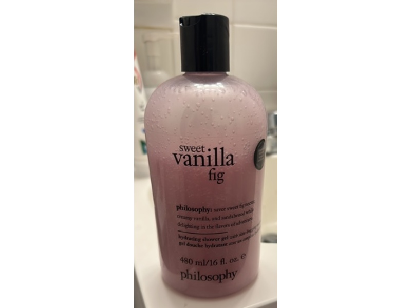 Philosophy Shower Gel, Sweet Vanilla Fig, 16 fl oz/480 mL