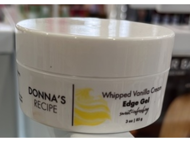 Donna's Recipe Whipped Vanilla Cream Edge Gel, Sweet + Refreshiry, 3 oz/85 g