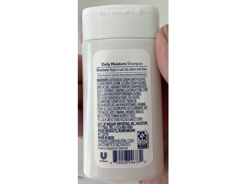 Dove Daily Moisture Shampoo, 1.69 fl oz/50 mL