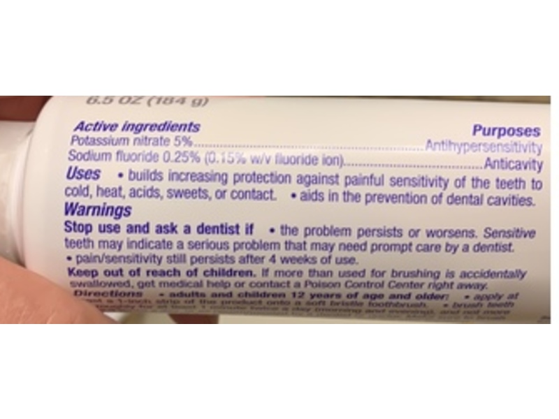Sensodyne Pronamel Toothpaste, Gentle Whitening, 6.5 oz/184 g.
