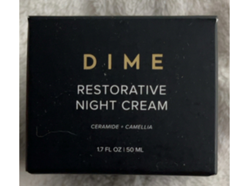 Dime Restorative Night Cream, Ceramide + Camellia, 1.7 fl oz/50 mL