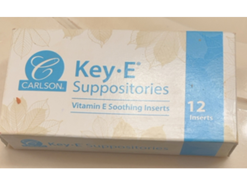 Carlson Key-E Suppositories, Vitamin E Suppository,12 Count