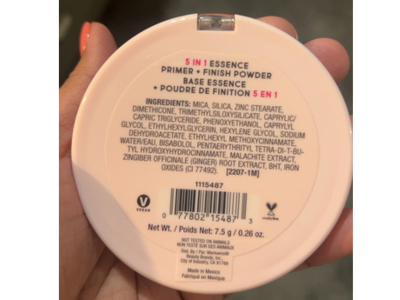 Wet N Wild 5 In 1 Essence Primer + Finish Powder, 0.26 oz/7.5 g