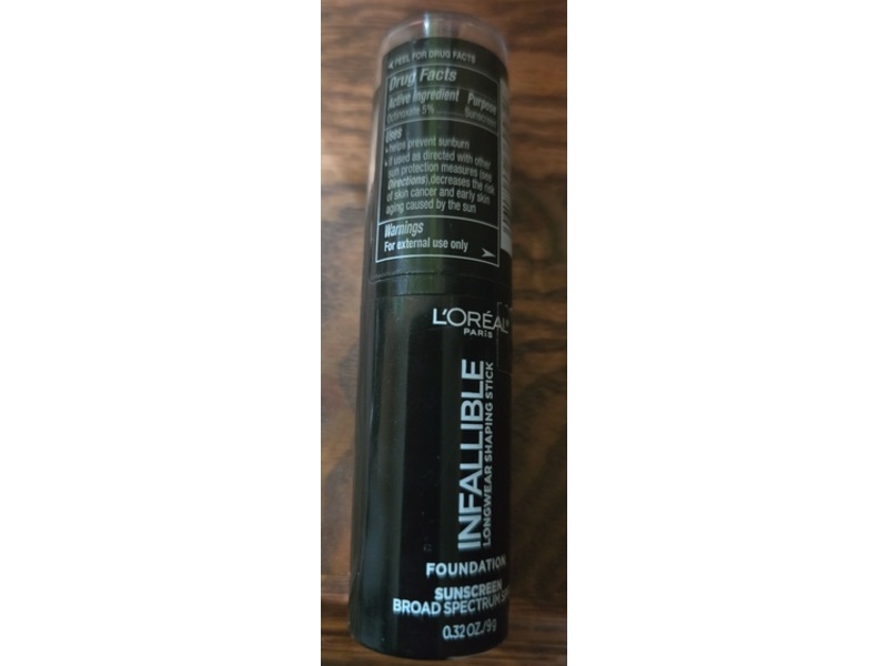 Loreal Paris Infallible Shaming Stick Foundation, 412 Espresso SPF 27, 0.32 fl oz/9 g