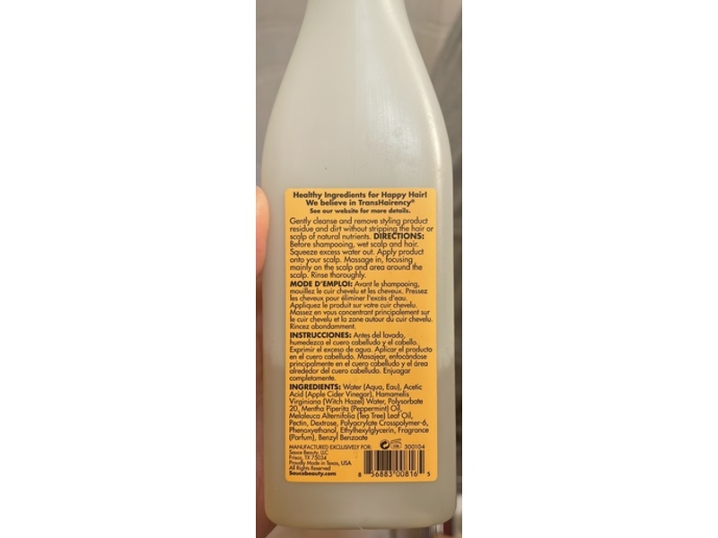 Sauce Beauty Clarifying Scalp Treatment, Sparkling Apple Cider, 8 fl oz/236 mL