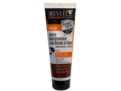 Revuele Step 3 Daily Beard & Face Moisturizer, 2.71 fl oz/80 mL