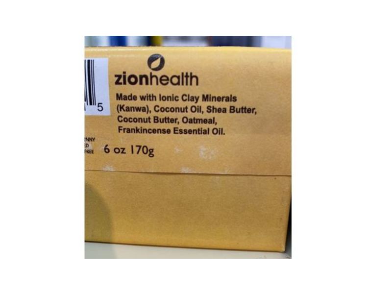Zion Health Ancient Clay Soap, Frankincense, 6 oz/170 g