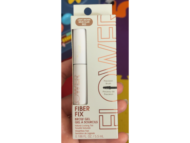Flower Beauty Fiber Fix Brow Gel, Light Brown, 0.186 fl oz/5.5 mL