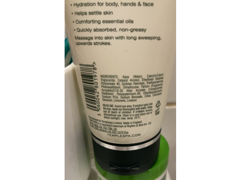 Temple Spa Peace Be Still Calming Skin Balm, 5 fl oz/150 mL