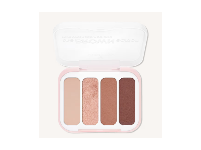 Essence Mini Eyeshadow Palette, The Brown Edition, 0.12 oz/3.6 g