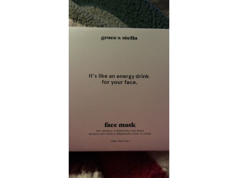 Grace & Stella Energy Drink Face Mask, Pack of 6