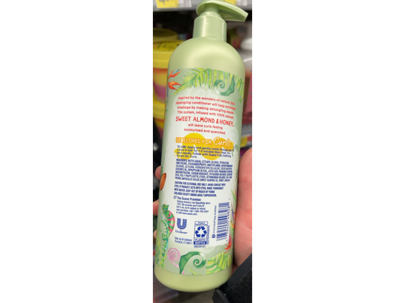 Suave Kids Detangling Conditioner, Sweet Almond & Honey, 16.5 fl oz/488 mL