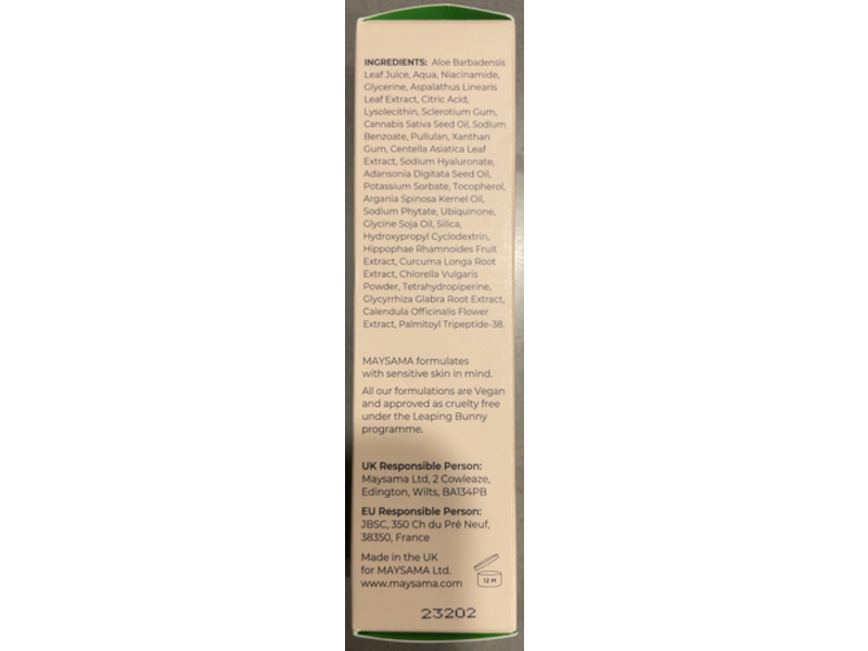 Maysama Green Rooibos Pressed Serum, 1 fl oz/30 mL