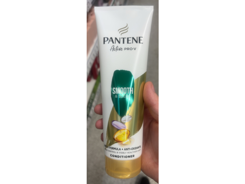 Pantene Active Smooth & Sleek Conditioner, Pro - V Formula + Anti - Oxidants, 275 mL