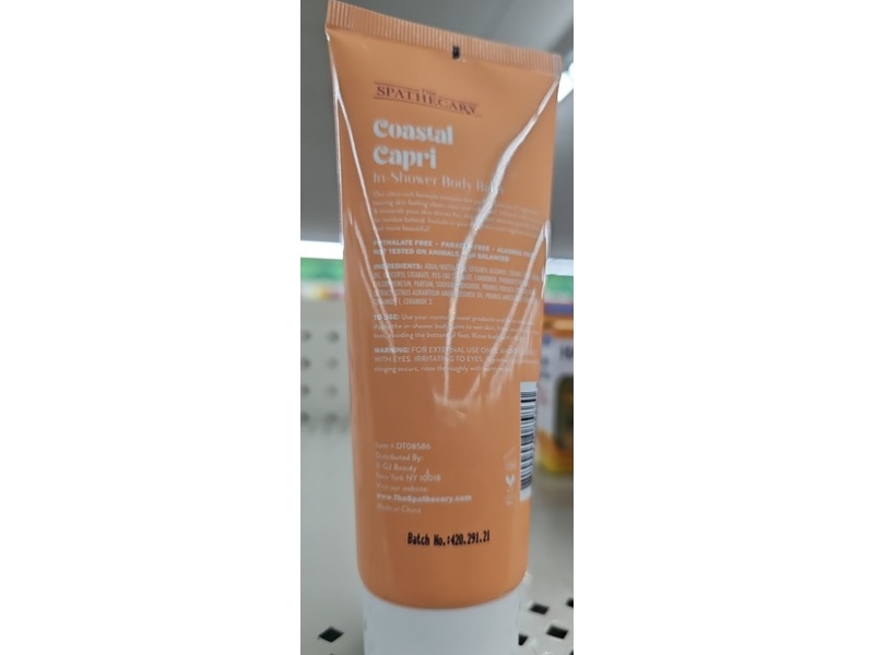 The Spathecary Coastal Capri In Shower Body Balm, Almond Oil, 5 fl oz/147 mL