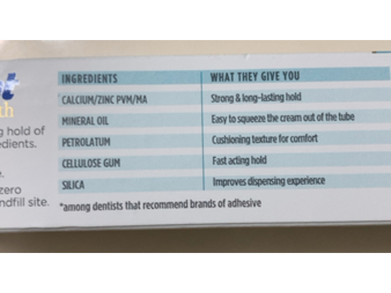 Fixodent Pure Strength Denture Adhesive Cream, 2.4 oz/68 g, Pack Of 4