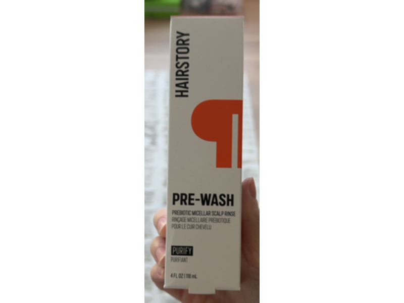 Hairstory Pre-Wash Prebiotic Micellar Scalp Rinse, Purify, 4 fl oz/118 mL